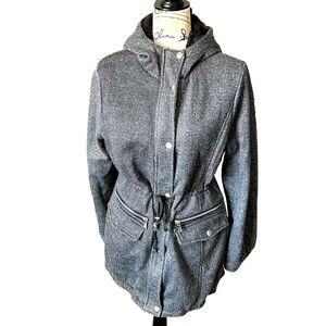 Paper Tee Women’s Hooded Parka Coat Sz Lrg